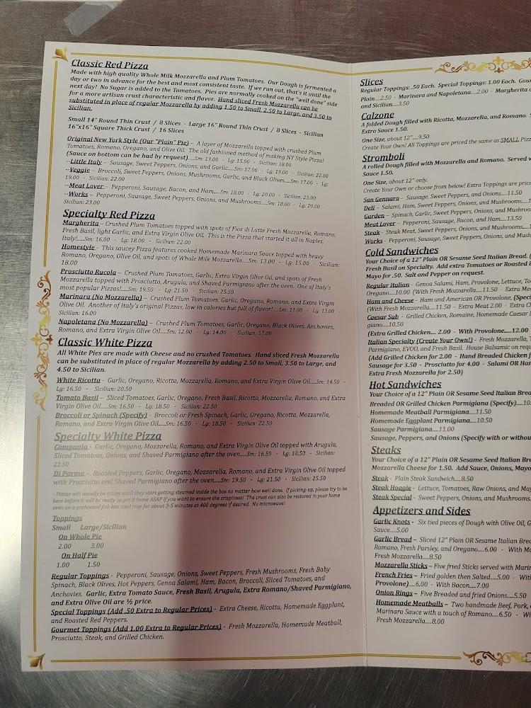 AFFINITO Pizza Parlor and Cafe Menu image 2