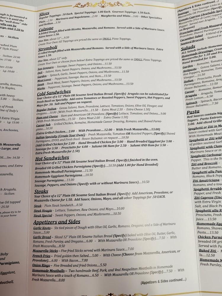 AFFINITO Pizza Parlor and Cafe Menu image 4